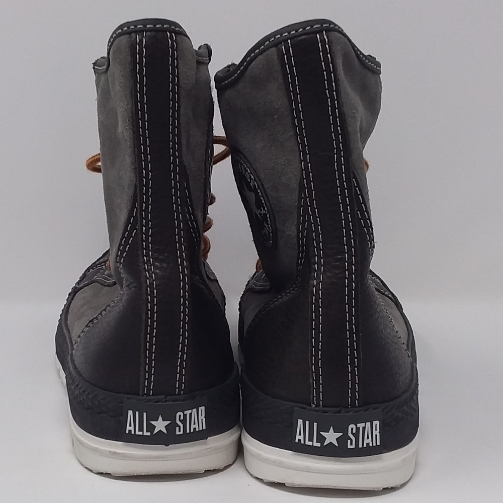 Converse Brown Leather Suede Unisex High Tops - Picture 7 of 12